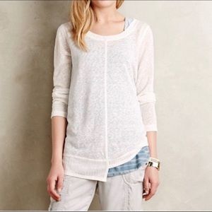 Anthropologie akemi + kin white ezra pullover